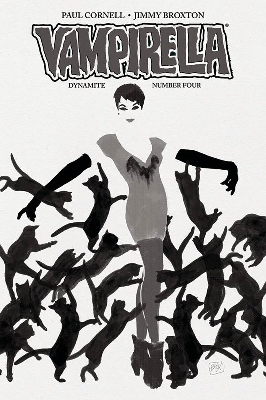 Vampirella Vol 7 #4 Cover G Incentive Jimmy Broxton Black & White Cover