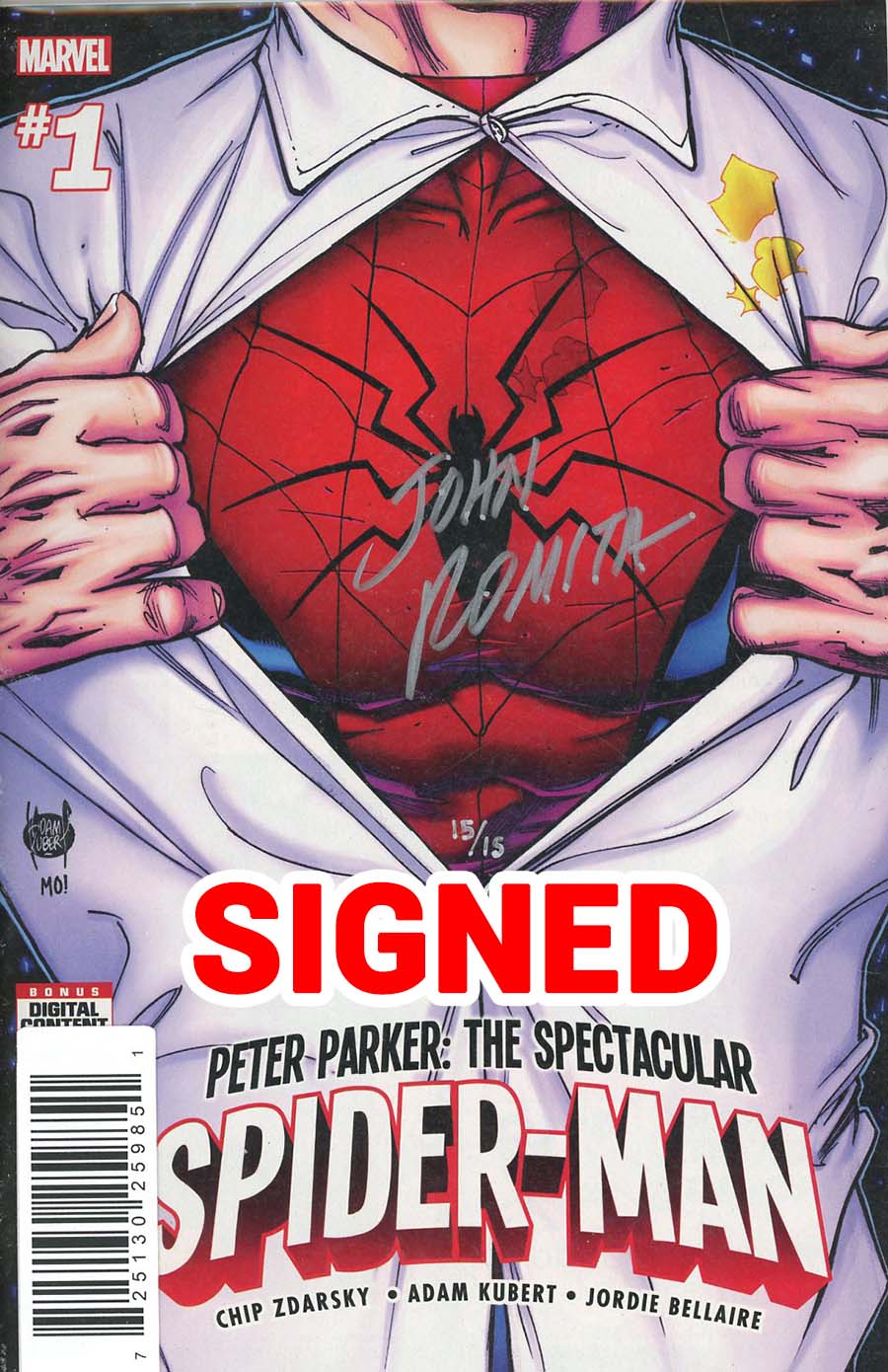 Peter Parker Spectacular Spider-Man #1 Cover L DF Signed By John Romita Sr