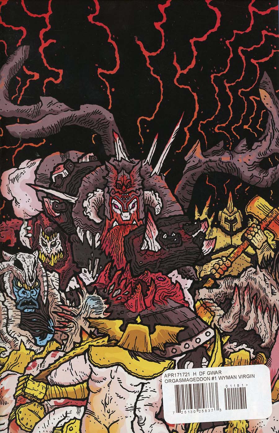 GWAR Orgasmageddon #1 Cover H DF Exclusive Scott Wygmans Virgin Cover