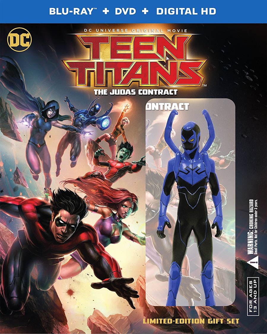 Teen Titans Judas Contract With Figurine Blu-ray DVD
