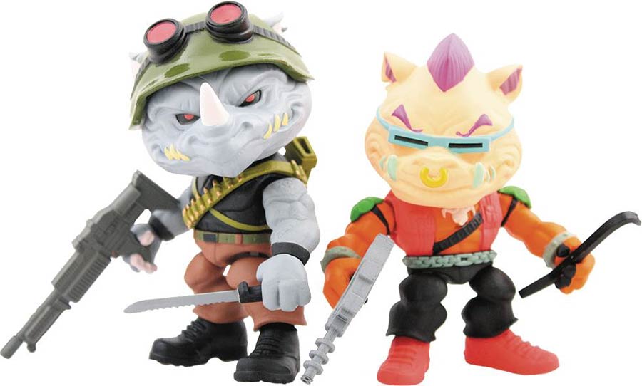 The Loyal Subjects x Teenage Mutant Ninja Turtles Bebop & Rocksteady SDCC 2016 Exclusive 2-Pack Mini Figure