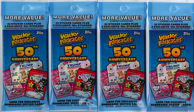 Topps 2017 Wacky Packages 50th Anniversary Trading Cards Pack