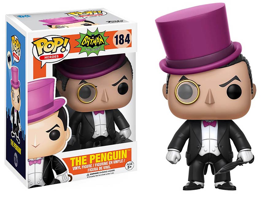 POP Heroes 184 Batman 1966 Penguin Vinyl Figure