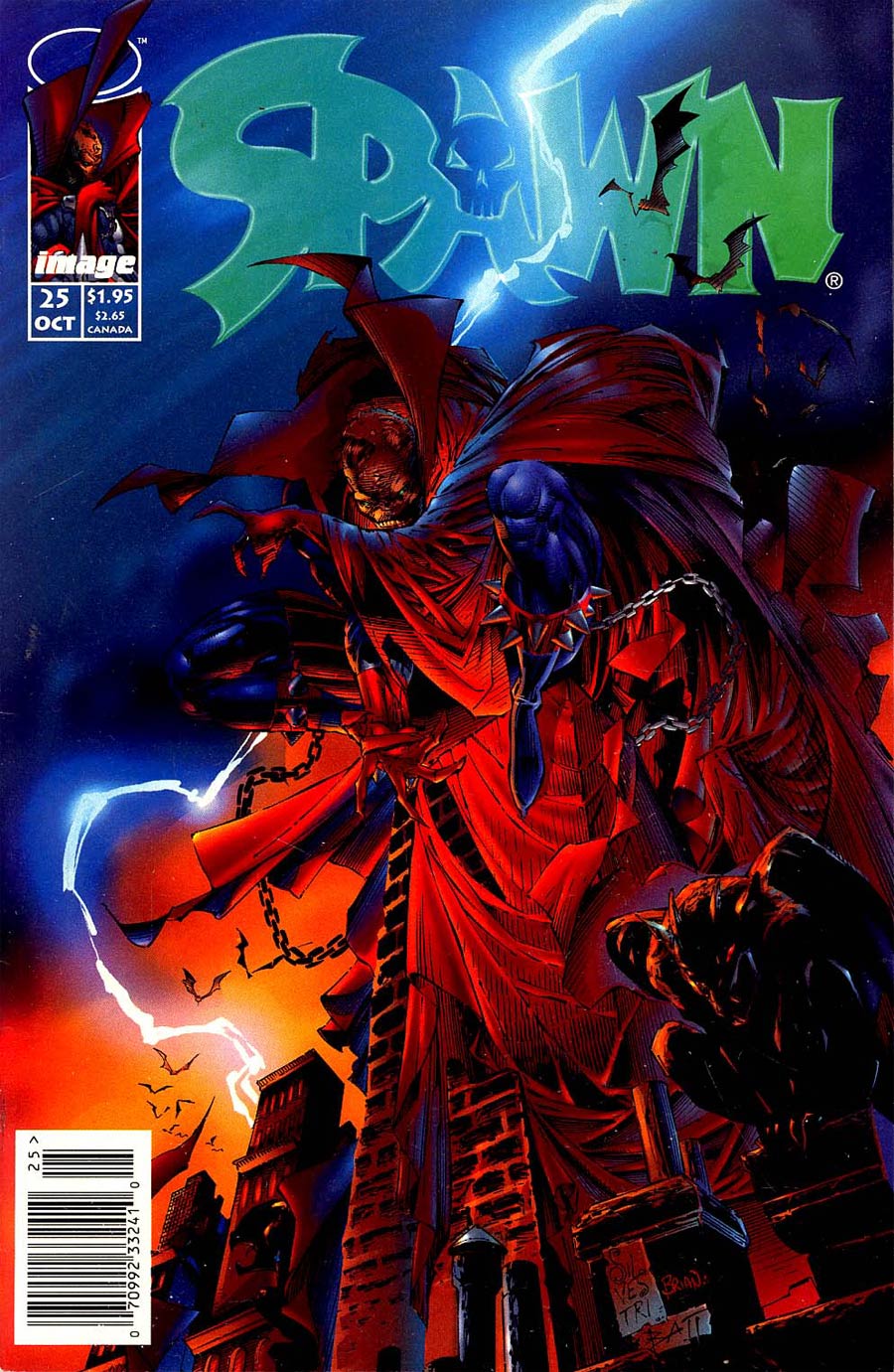 Spawn #25 Cover B Newsstand Edition