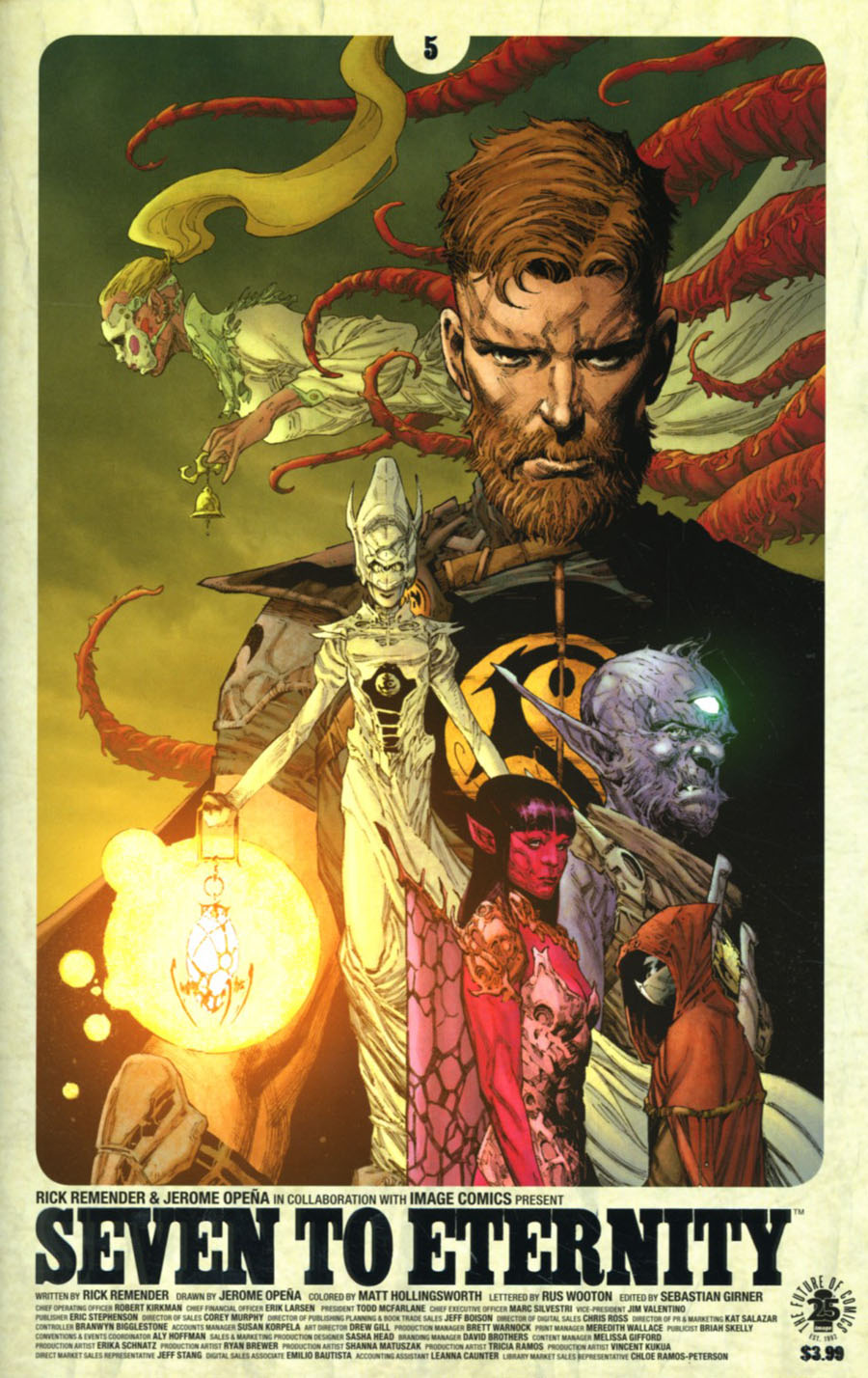 Seven To Eternity #5 Cover D Incentive Jerome Opena & Matt Hollingsworth Silver Foil Variant Cover