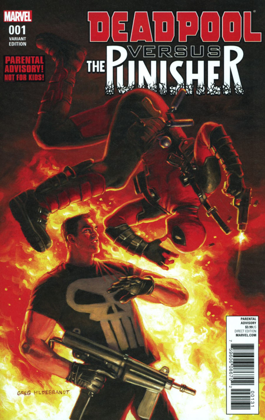 Deadpool vs Punisher #1 Cover C Incentive Greg Hildebrandt Variant Cover