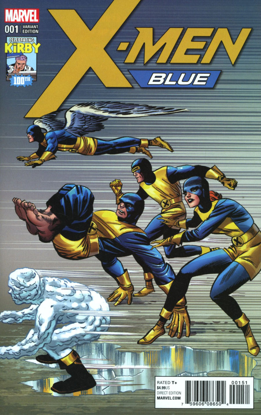 X-Men Blue #1 Cover D Incentive Jack Kirby 100th Anniversary Variant Cover (Resurrxion Tie-In)