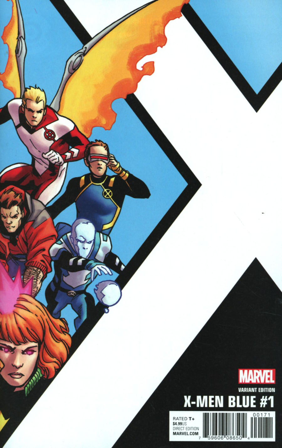 X-Men Blue #1 Cover E Incentive Leonard Kirk Corner Box Variant Cover (Resurrxion Tie-In)