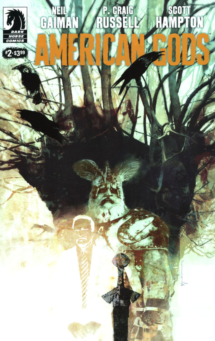 American Gods Shadows #2 Cover C Variant Bill Sienkiewicz Cover