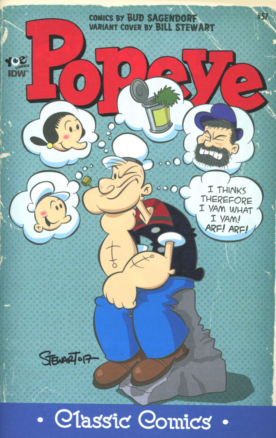 Classic Popeye #57 Cover B Incentive Bill Stewart Variant Cover