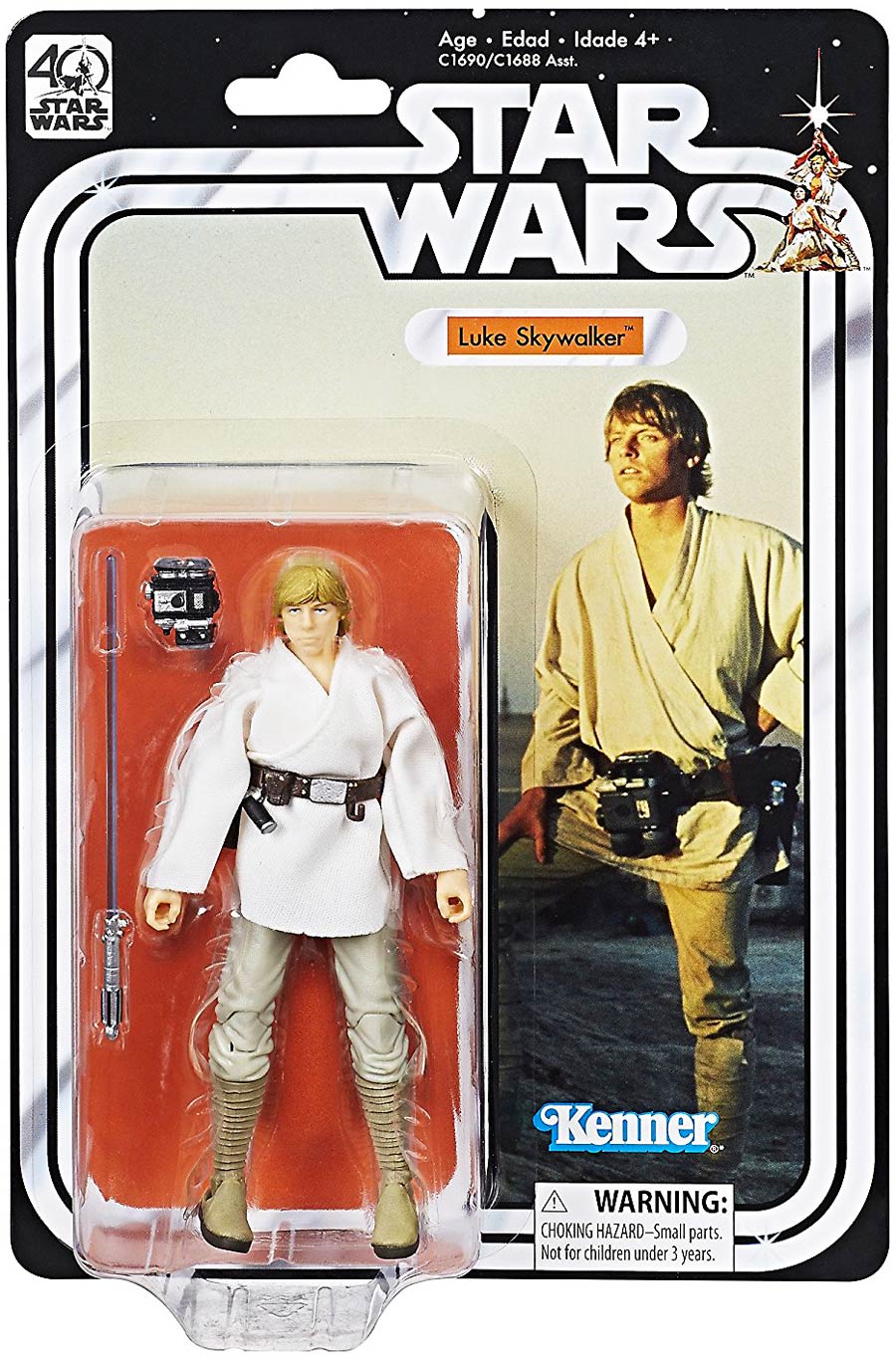 Star Wars Black 40th Anniversary 6-Inch Action Figure Assortment 201701 - Luke Skywalker