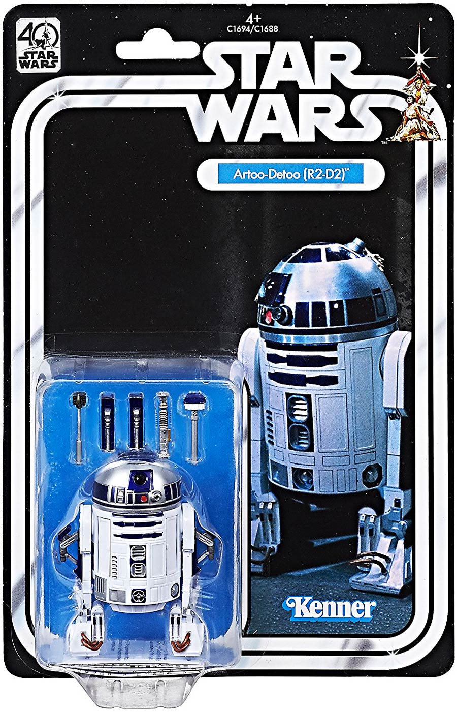Star Wars Black 40th Anniversary 6-Inch Action Figure Assortment 201701 - R2-D2