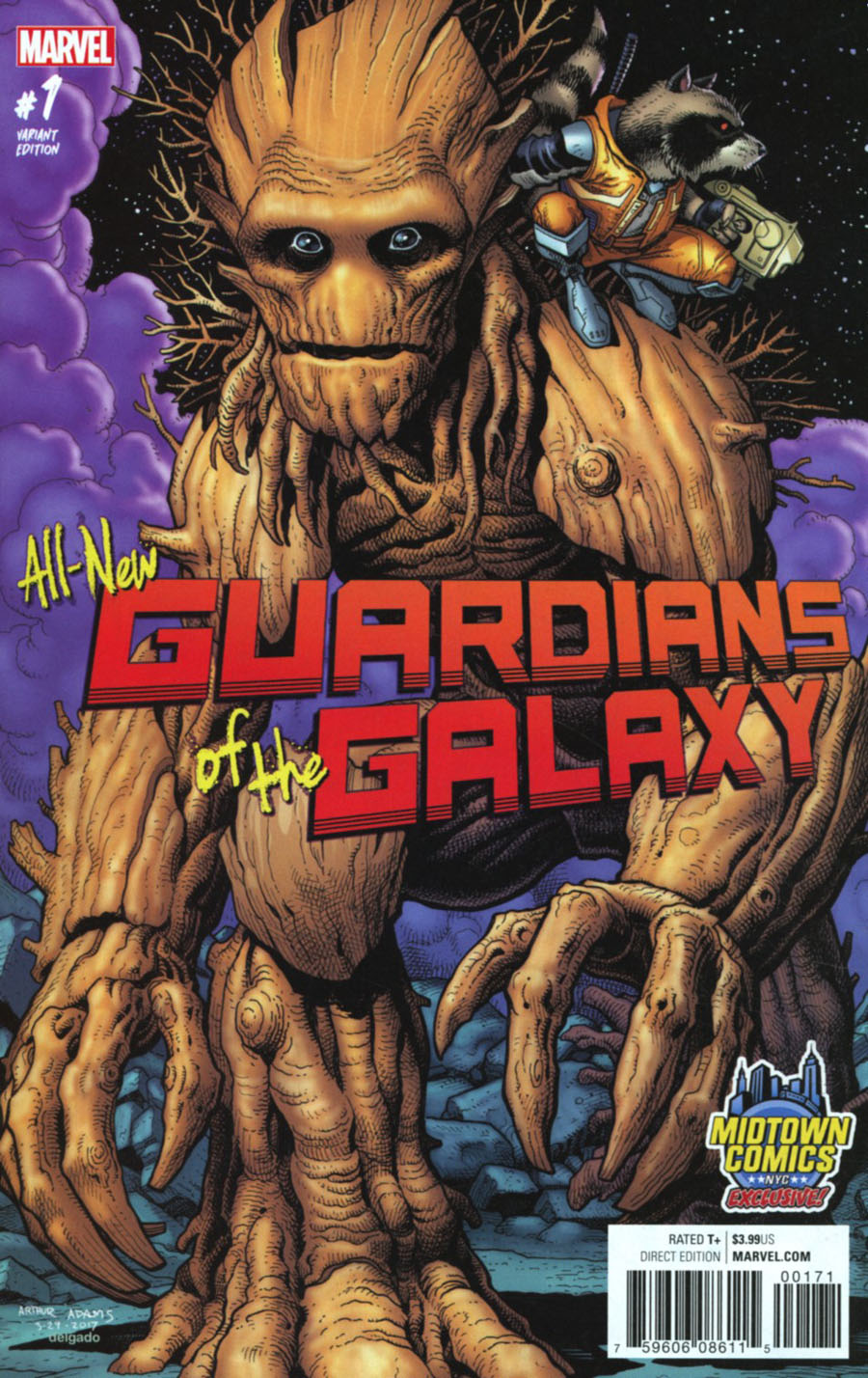 All-New Guardians Of The Galaxy #1 Cover B Midtown Exclusive Arthur Adams Variant Cover - Midtown Comics All-New Guardians Of The Galaxy #1 Cover B Midtown Exclusive Arthur Adams Variant Cover - Midtown Comics