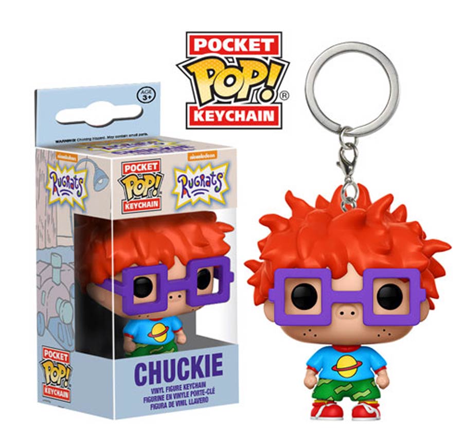 POP Animation Rugrats Chuckie Vinyl Figure Pocket Keychain