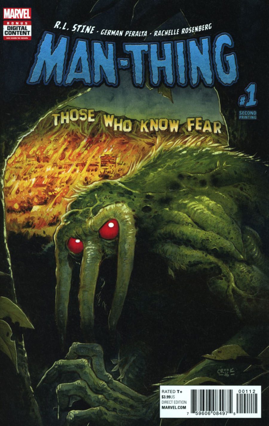 Man-Thing Vol 5 #1 Cover G 2nd Ptg Tyler Crook Variant Cover