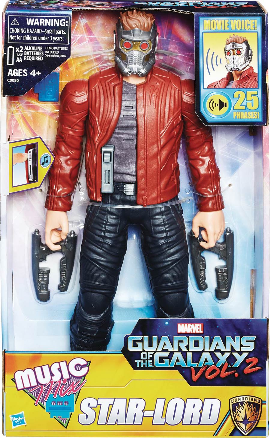 Guardians Of The Galaxy Vol 2 Electronic Music Mix Star-Lord 12-Inch Action Figure Case