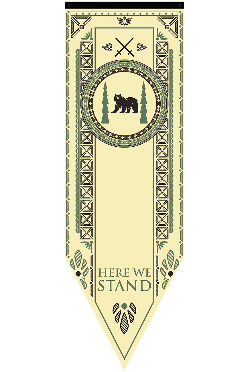 Game Of Thrones House Tournament Banner - Mormont