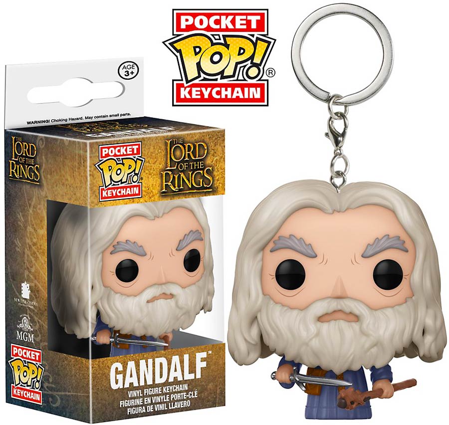 POP Lord Of The Rings Gandalf Vinyl Figure Pocket Keychain