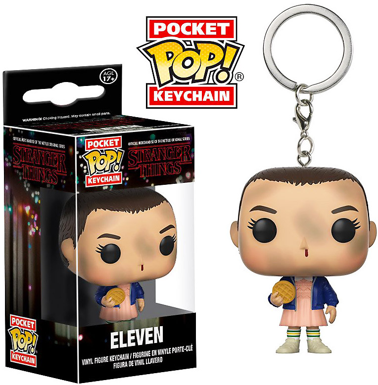 POP Stranger Things Eleven With Eggo Vinyl Figure Pocket Keychain