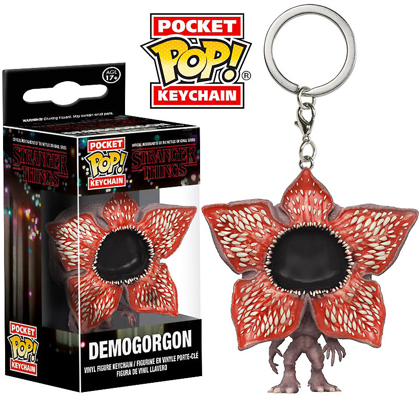 POP Stranger Things Demongorgon Open Face Vinyl Figure Pocket Keychain