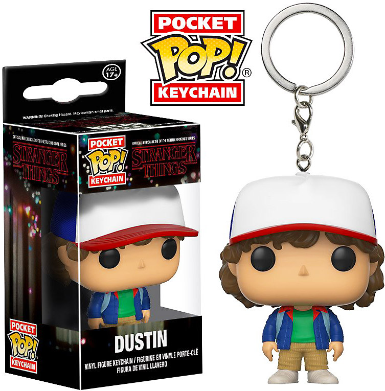 POP Stranger Things Dustin Vinyl Figure Pocket Keychain