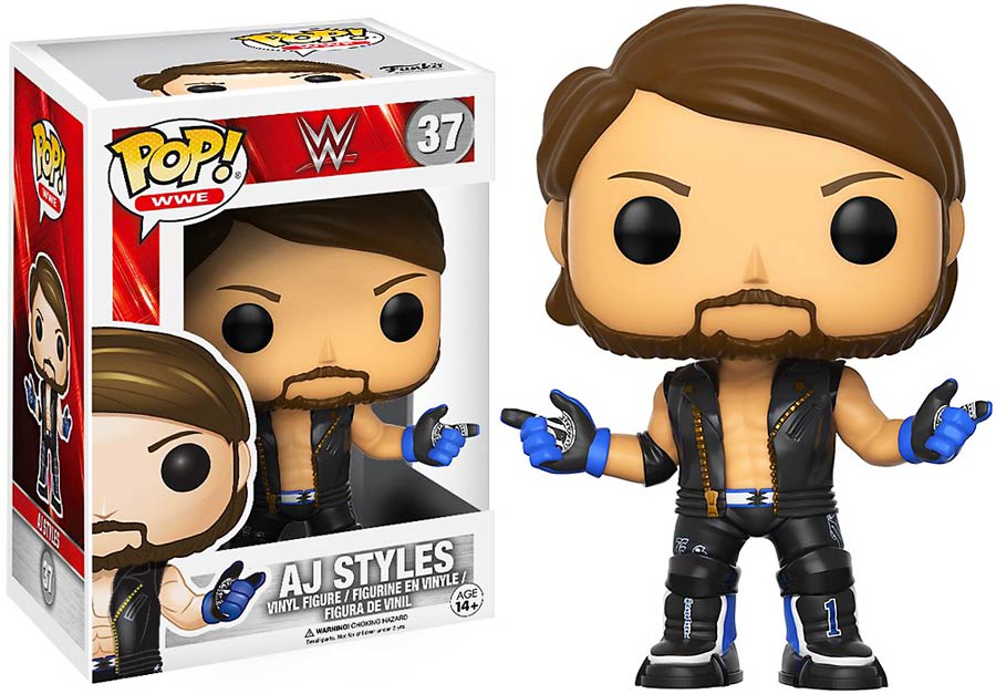 POP WWE 37 AJ Styles Vinyl Figure