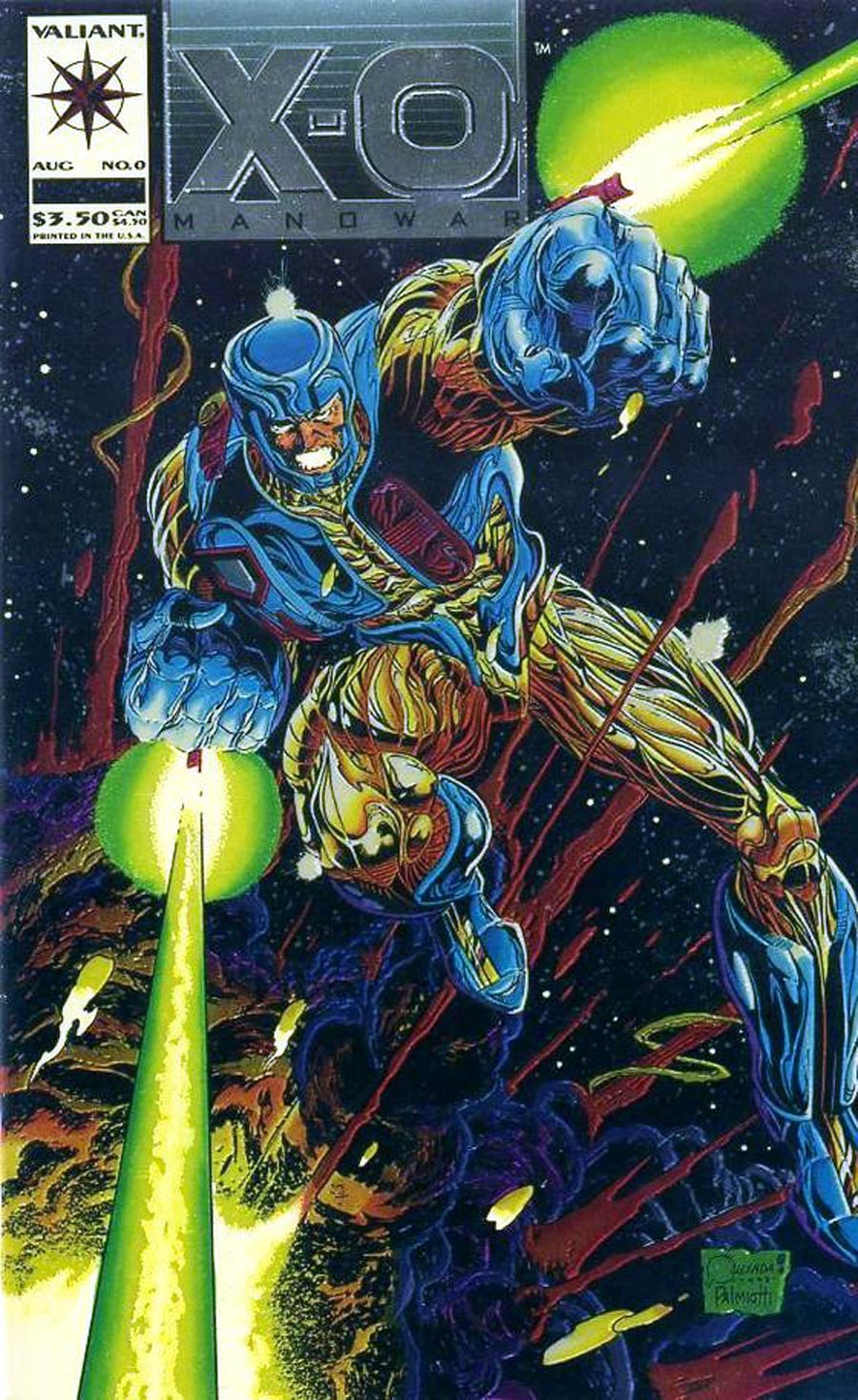 X-O Manowar #0 Cover C Prinintg Error Edition