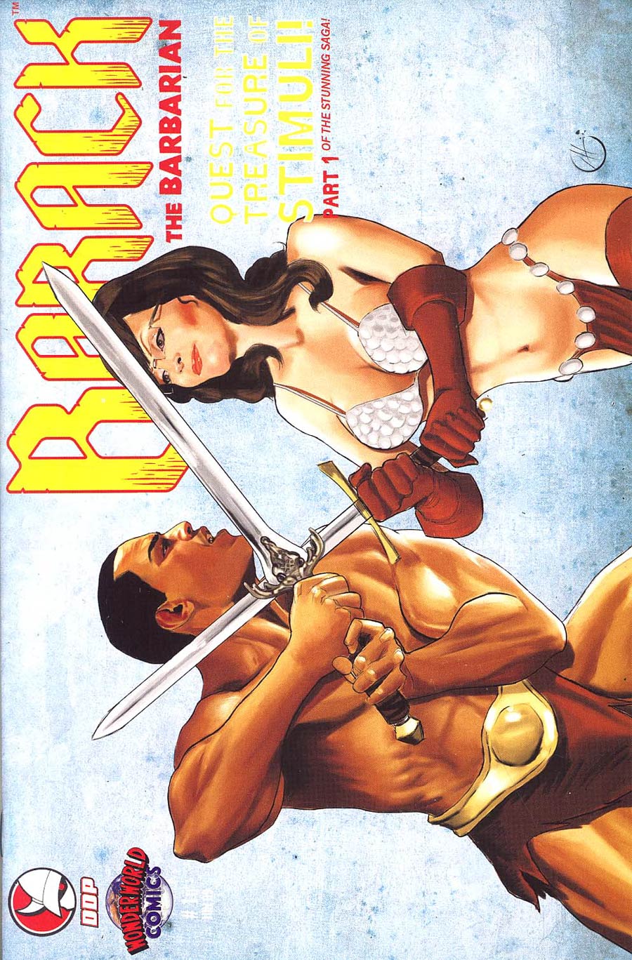 Barack The Barbarian Quest For The Treasure Of Stimuli #1 Cover D Wonderworld Comics Variant Cover