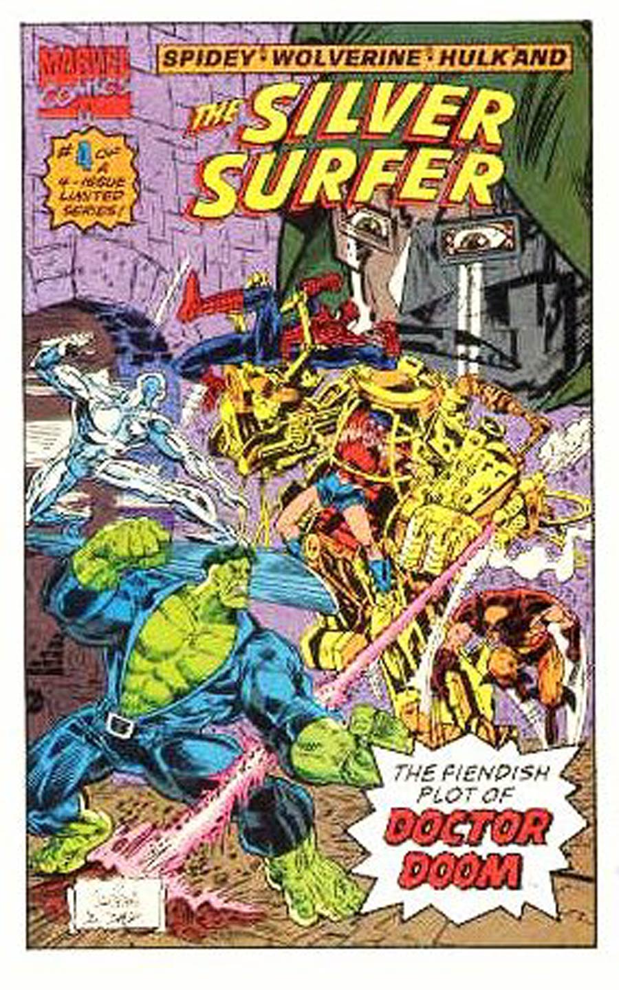Spider-Man Drakes Cakes Mini Comic Book (1993) #4 Wolverine Hulk Silver Surfer