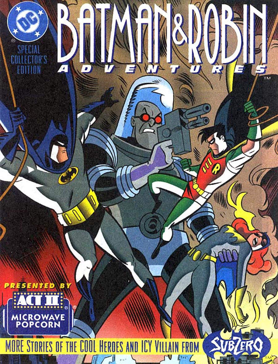 Batman And Robin Adventures Sub-Zero Cover B Act II Popcorn Mini Promotional Comic book