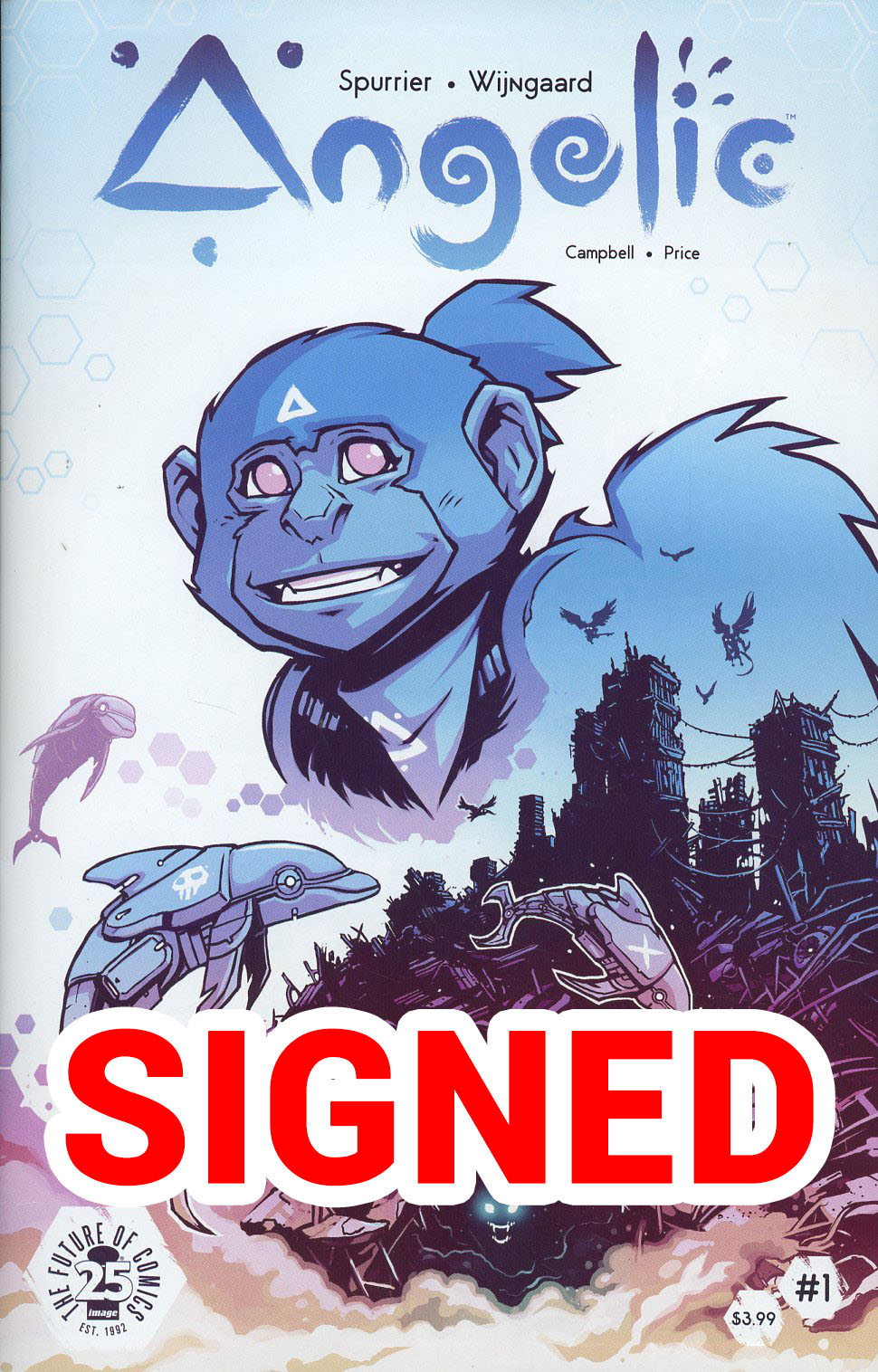 Angelic #1 Cover B Regular Caspar Wijngaard Cover Signed By Simon Spurrier & Caspar Wijngaard