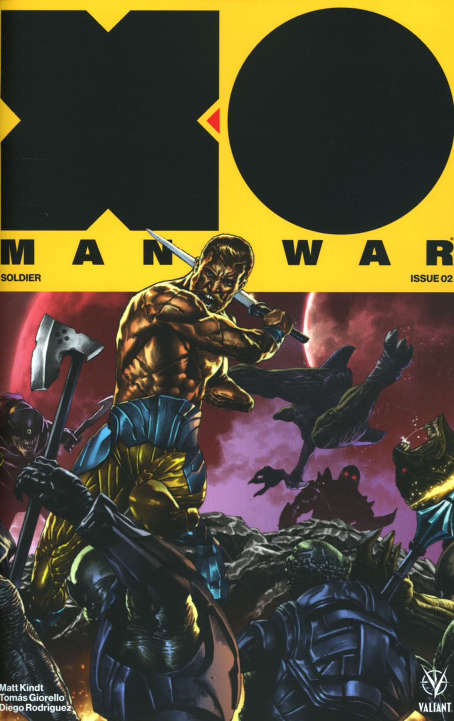 X-O Manowar Vol 4 #2 Cover E Incentive Mico Suayan Interlocking Variant Cover