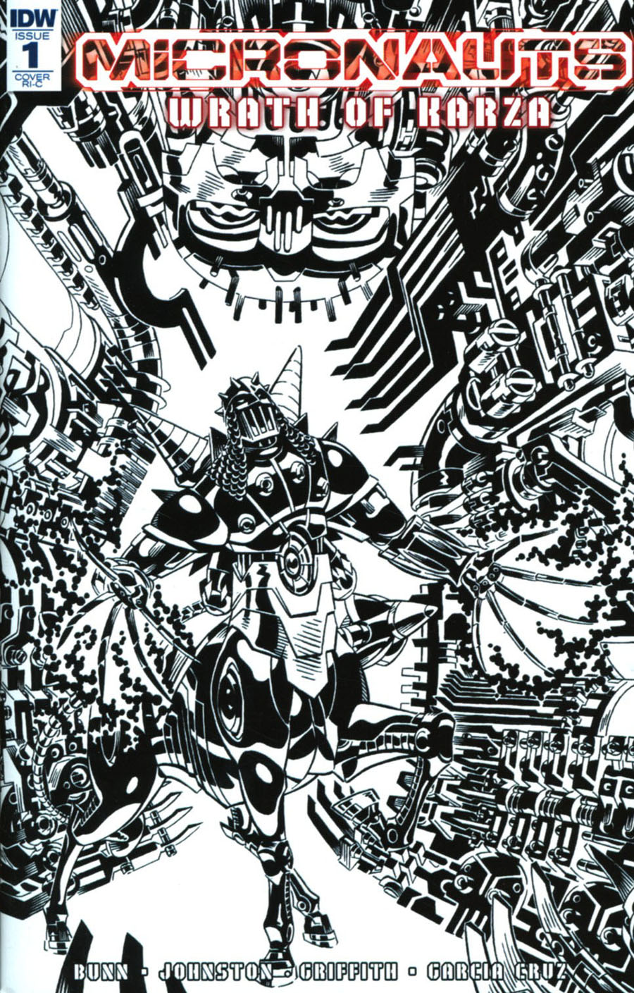 Micronauts Wrath Of Karza #1 Cover E Incentive Michael Golden Black & White Cover