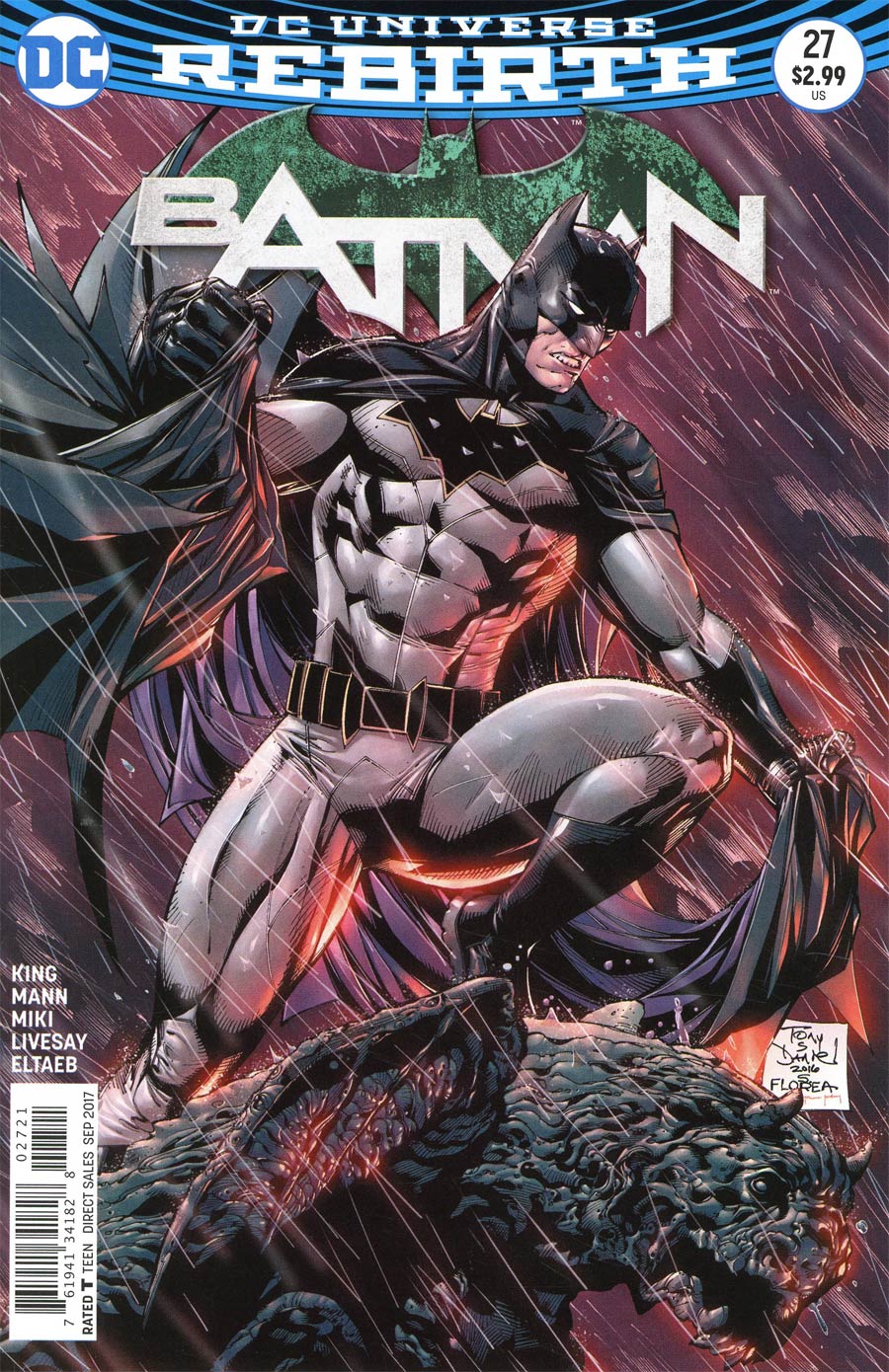 Batman Vol 3 #27 Cover B Variant Tony Daniel Cover