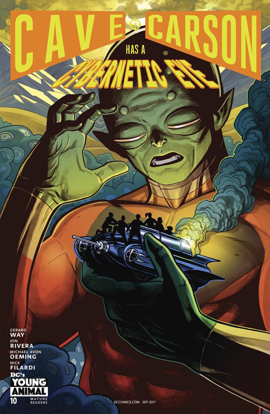 Cave Carson Has A Cybernetic Eye #10 Cover B Variant Benjamin Dewey Cover