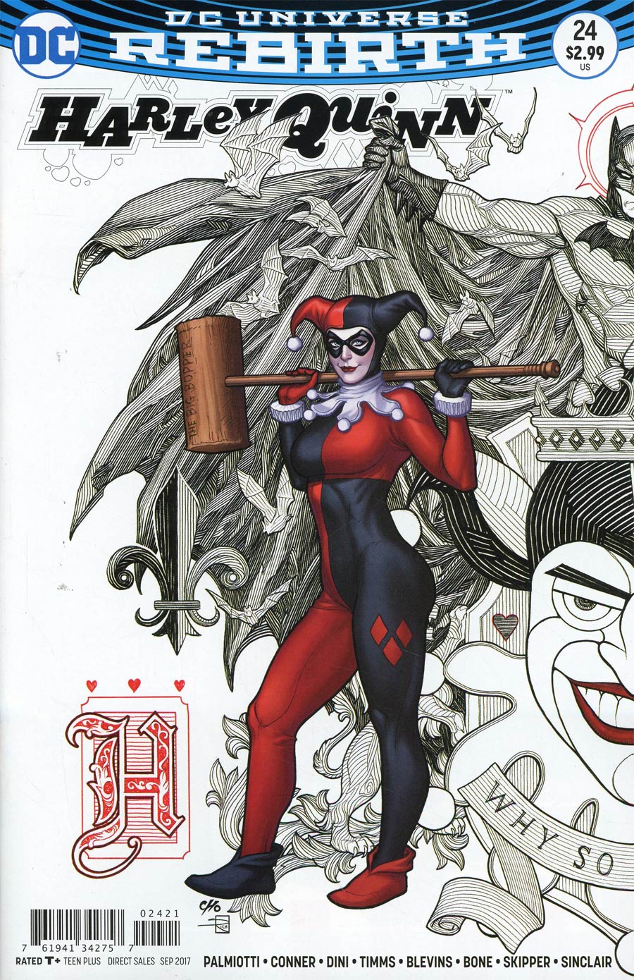 Harley Quinn Vol 3 #24 Cover B Variant Frank Cho Cover