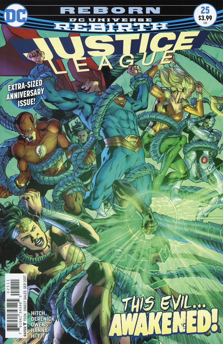 Justice League Vol 3 #25 Cover A Regular Bryan Hitch Cover