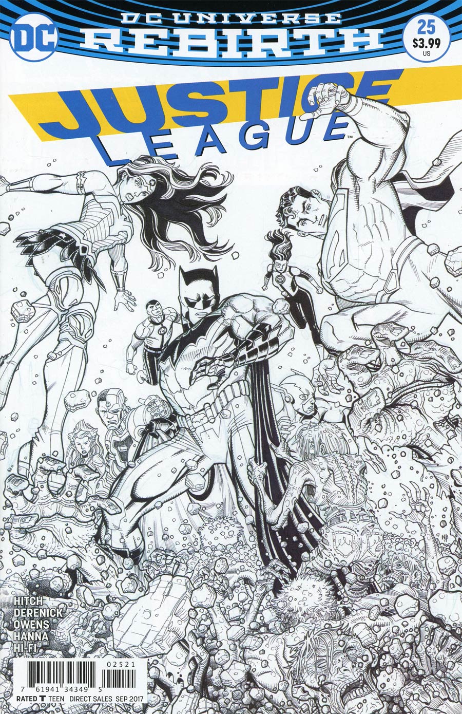 Justice League Vol 3 #25 Cover B Variant Nick Bradshaw Cover