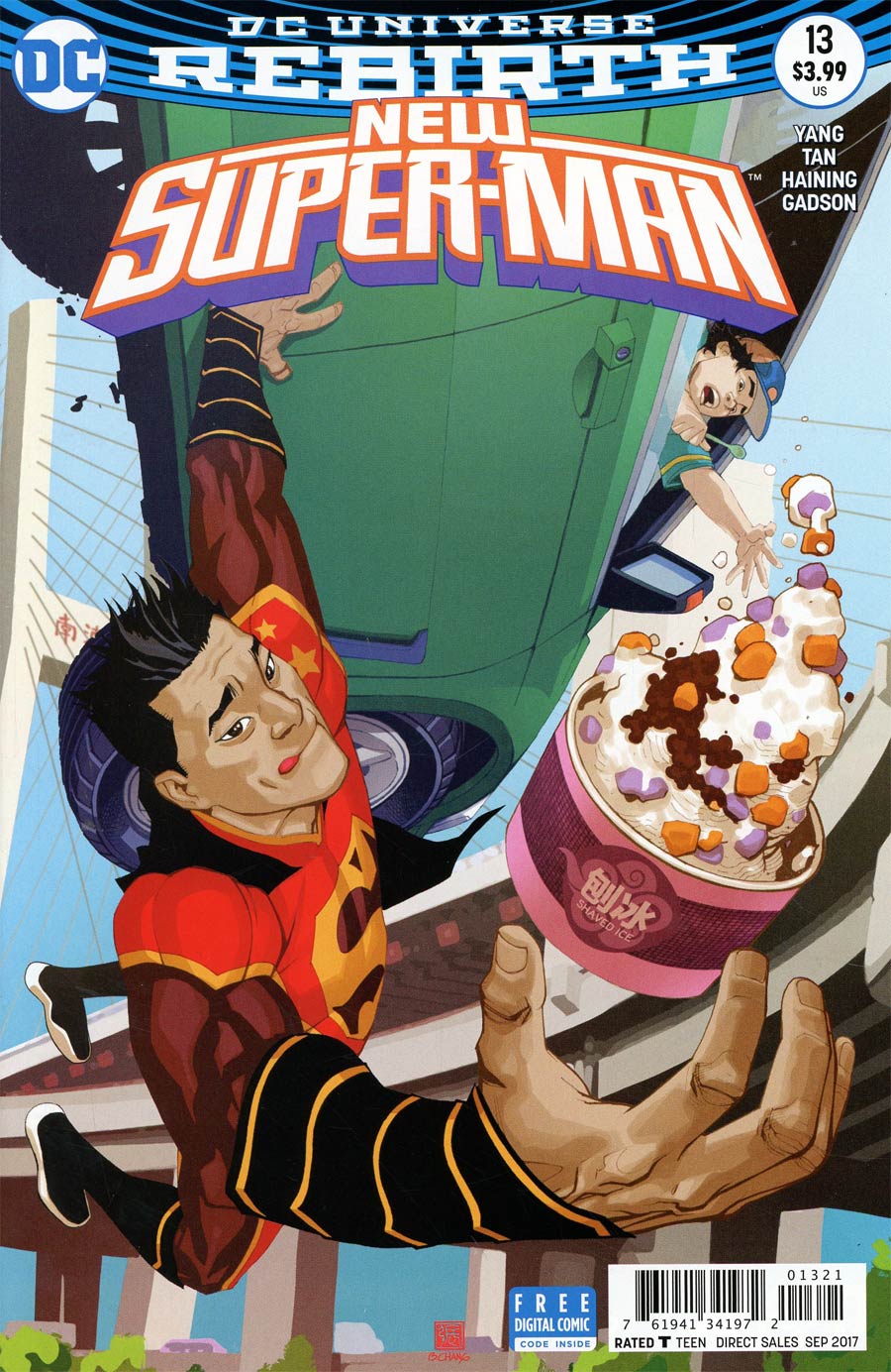 New Super-Man #13 Cover B Variant Bernard Chang Cover
