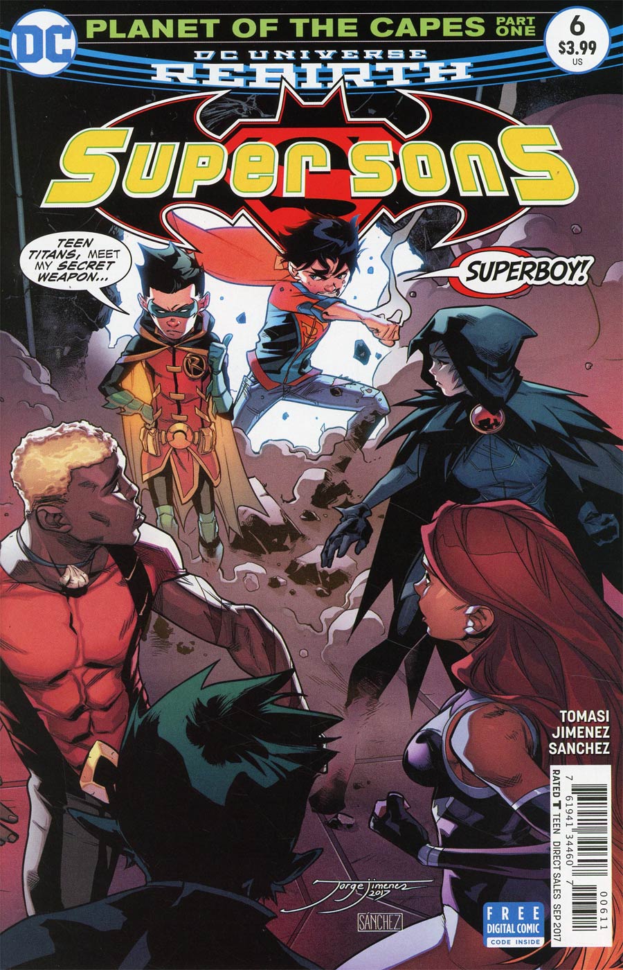 Super Sons #6 Cover A Regular Jorge Jimenez Cover