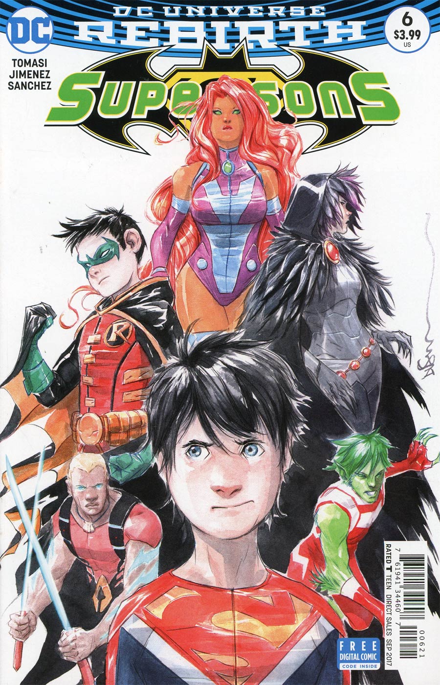 Super Sons #6 Cover B Variant Dustin Nguyen Cover