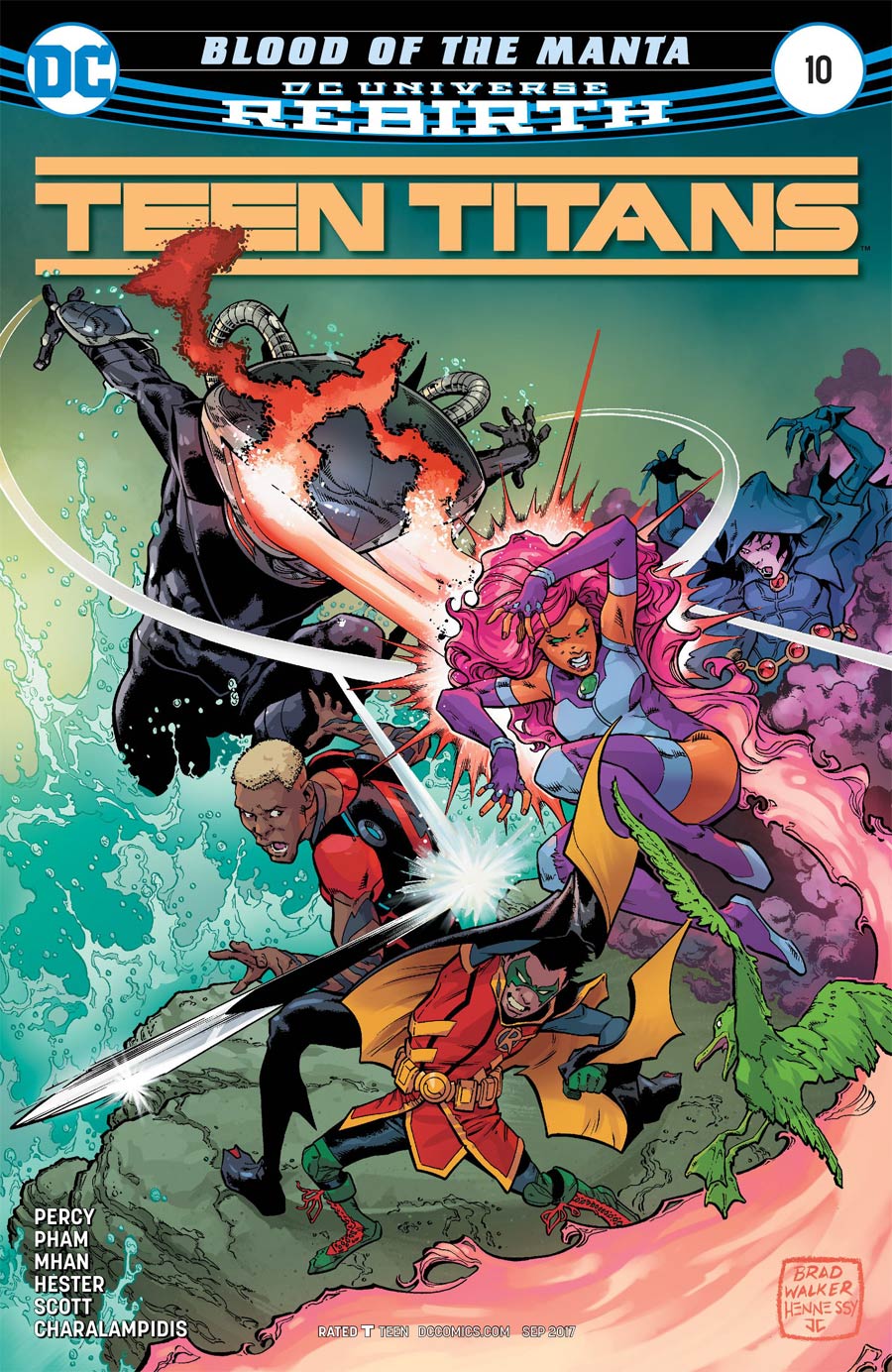 Teen Titans Vol 6 #10 Cover A Regular Brad Walker & Drew Hennessey Cover