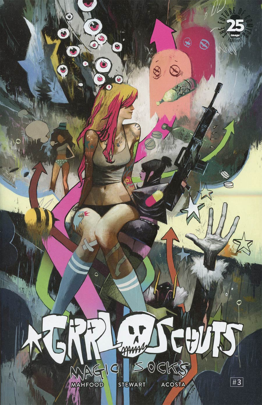 Grrl Scouts Magic Socks #3 Cover B Mike Huddleston