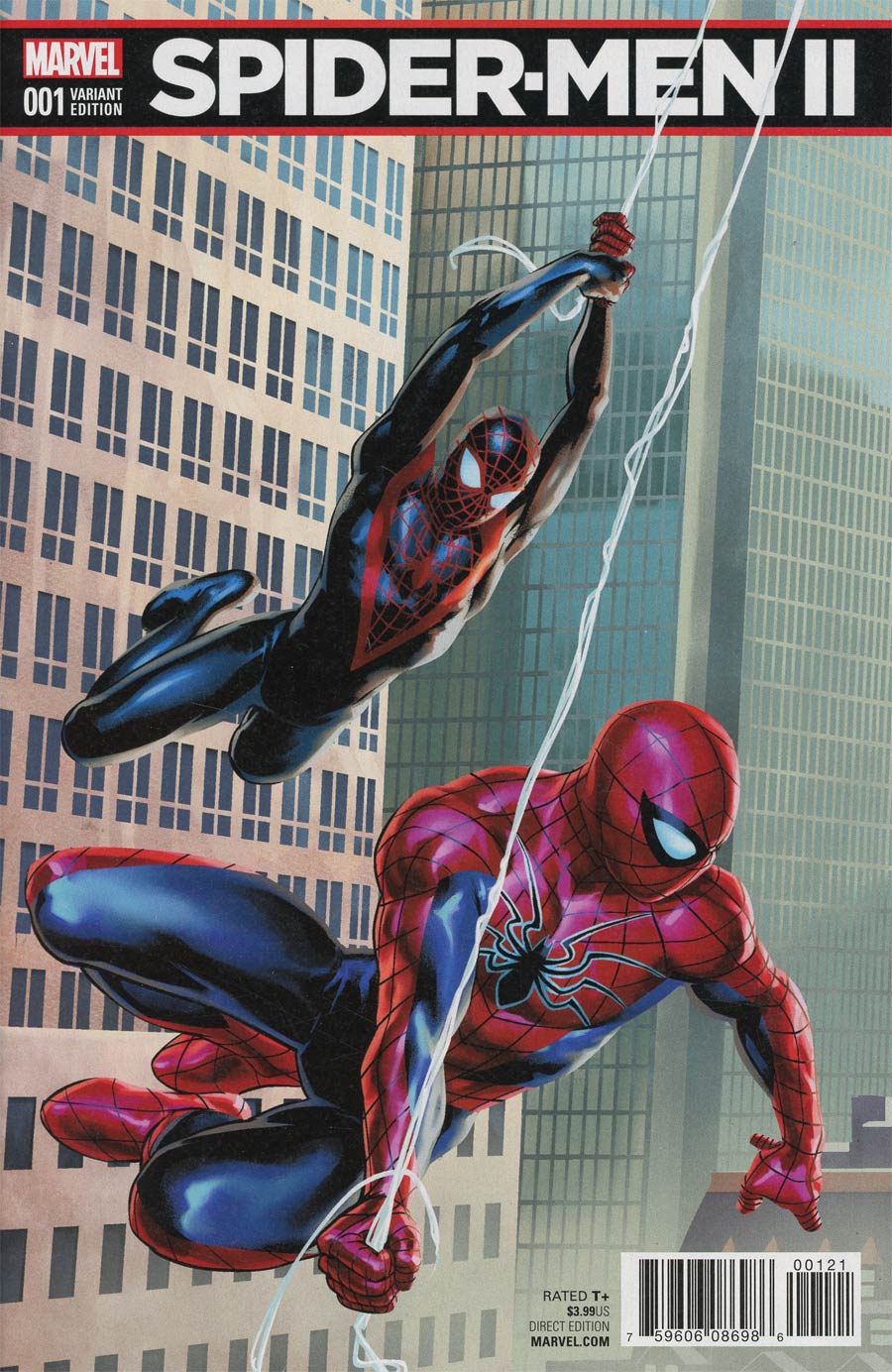 Spider-Men II #1 Cover B Variant Jesus Saiz Connecting Cover