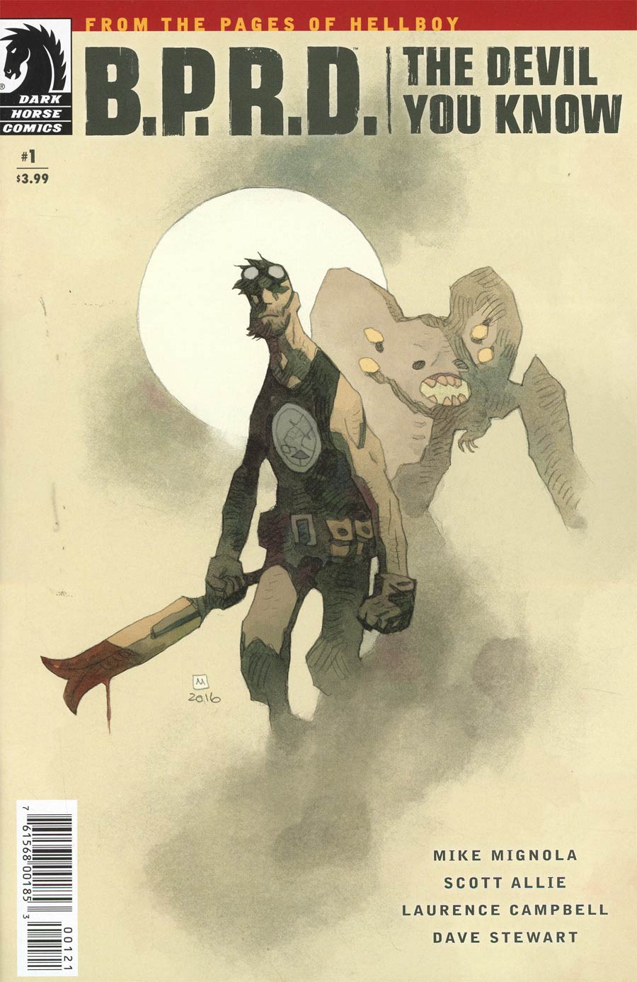 BPRD Devil You Know #1 Cover B Variant Mike Mignola Cover