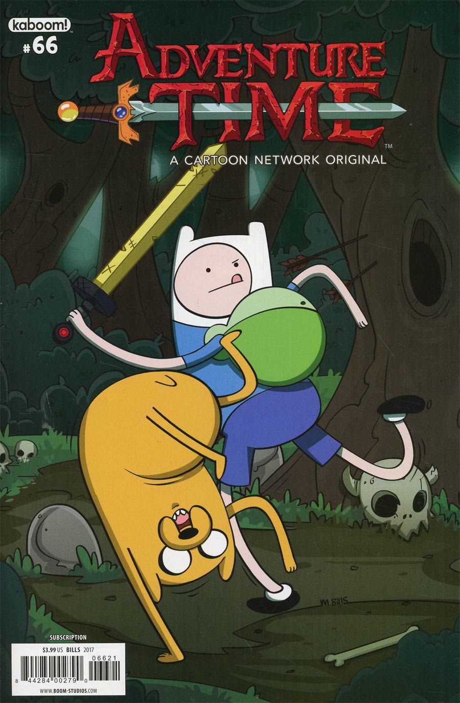 Adventure Time #66 Cover B Variant Michael Bills Subscription Cover
