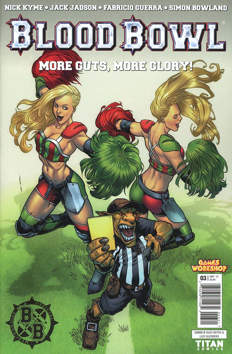 Blood Bowl More Guts More Glory #3 Cover B Variant Tazio Bettin & Luis Guerrero Cover