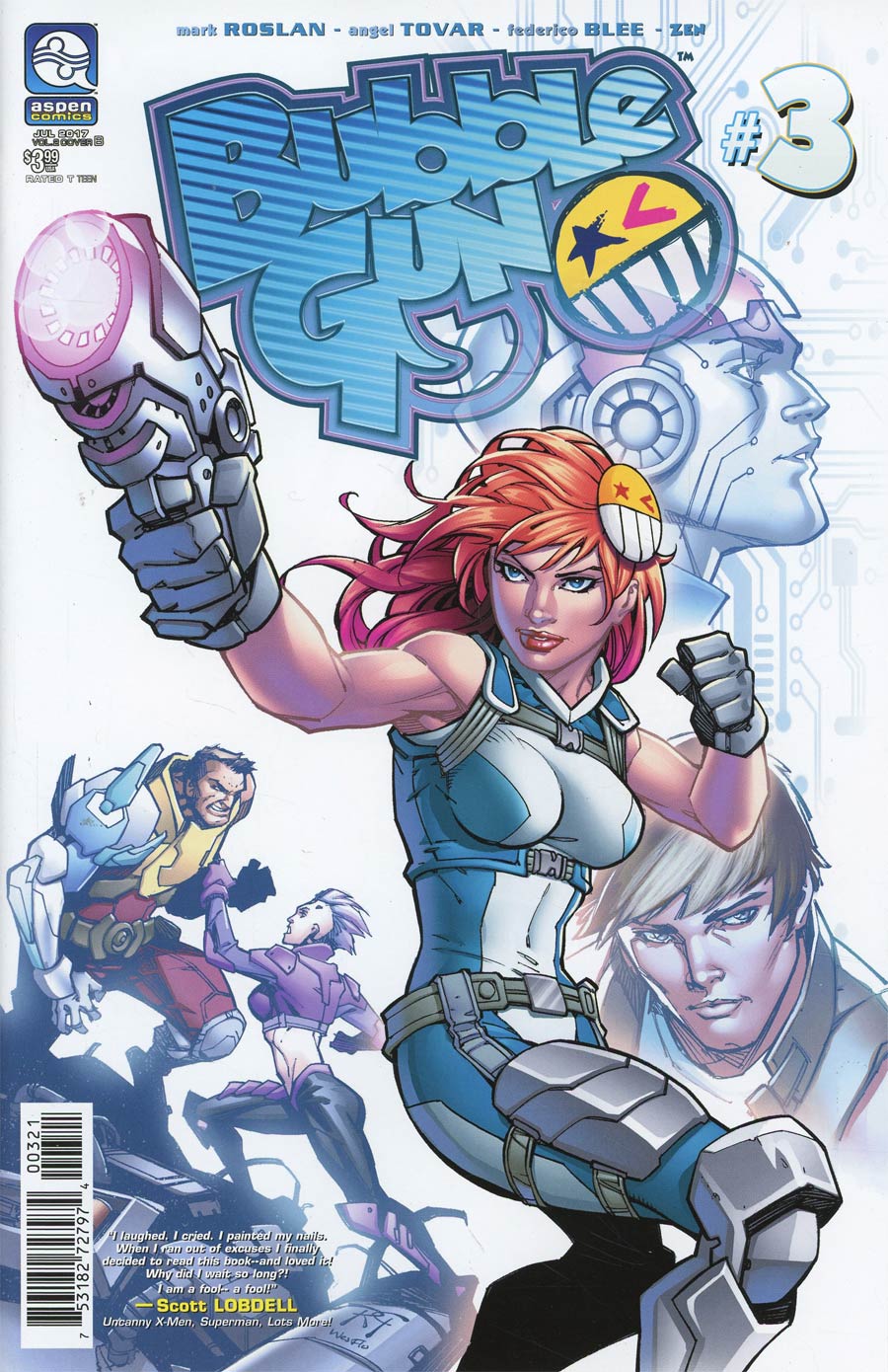 Bubblegun Vol 2 #3 Cover B Variant Randy Green Cover