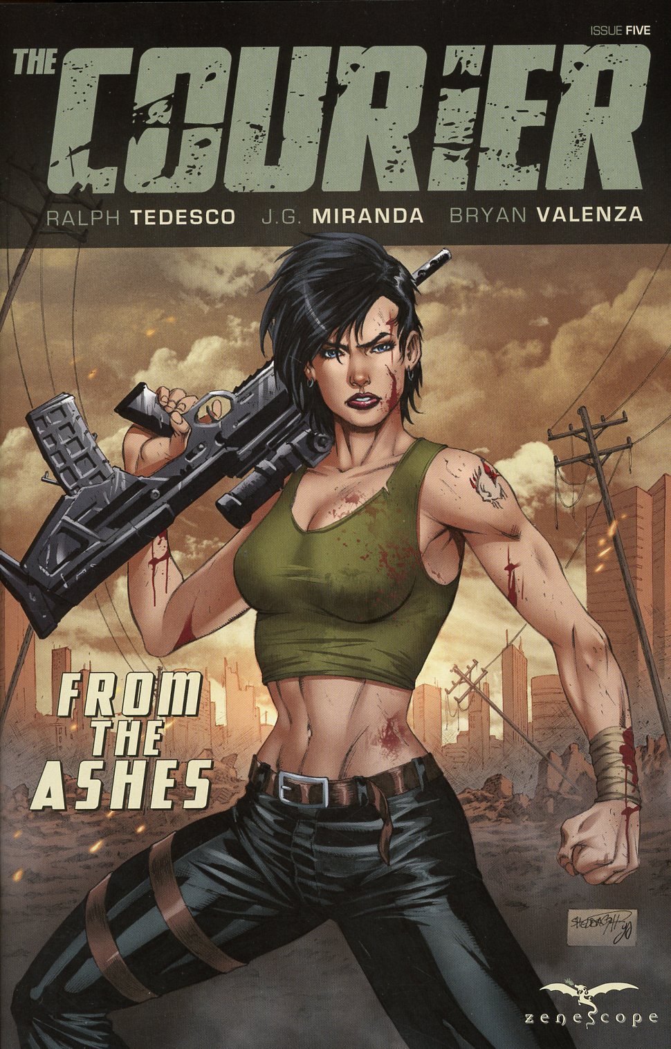 Courier From The Ashes #5 Cover A Sheldon Goh