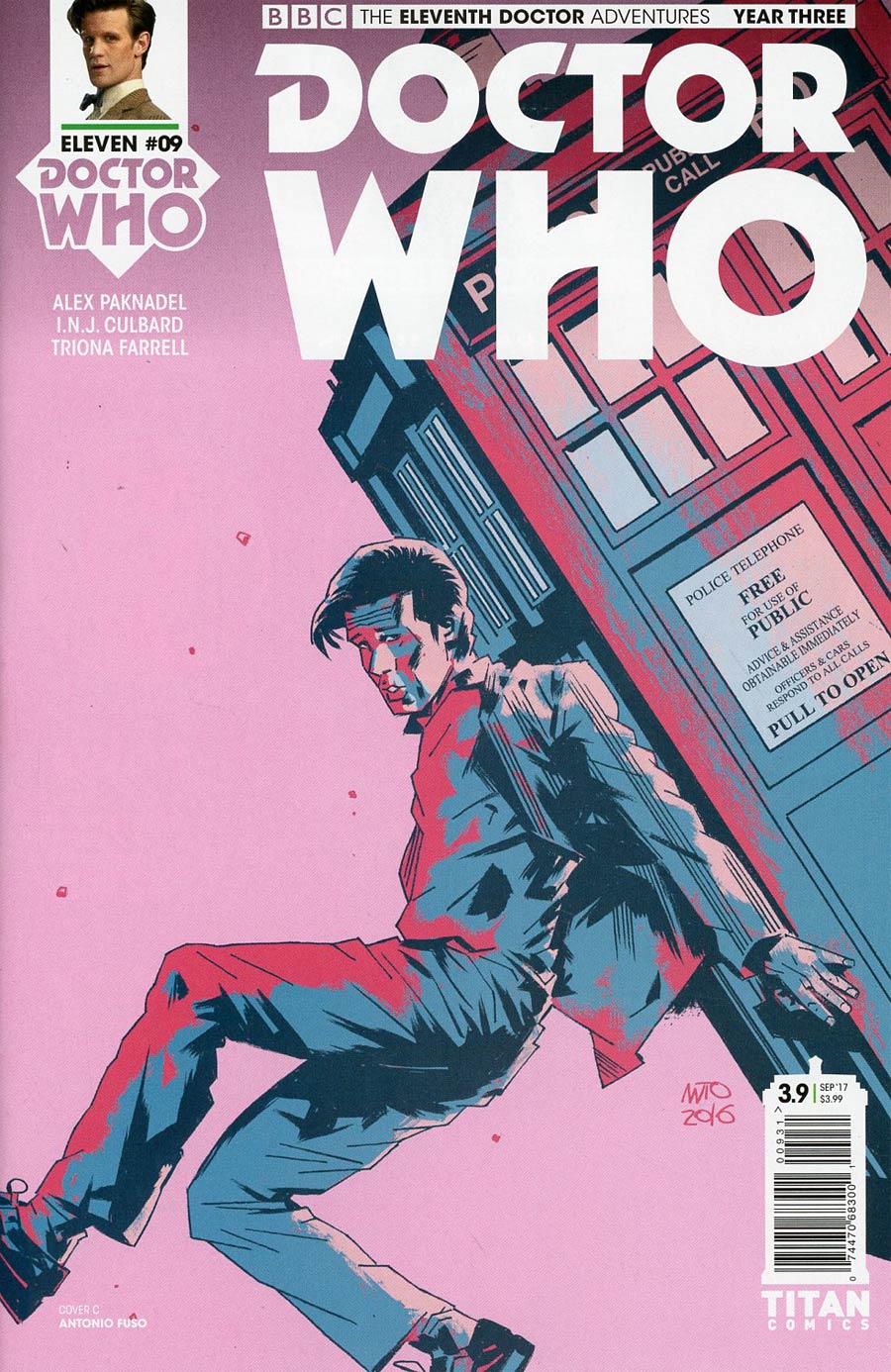 Doctor Who 11th Doctor Year Three #9 Cover C Variant Antonio Fuso Cover